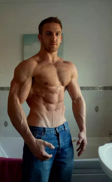 Shirtless Male Beefcake Hunk Muscular Body Builder Veins Flexing Photo 4x6 P2022 Eur 4 83