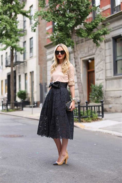 20 Formas De Usar Una Falda De Encaje Para El Día Cut And Paste Blog