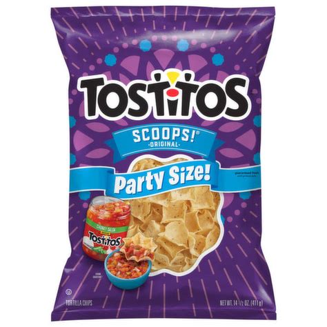 tostitos tortilla chips original party size super 1 foods