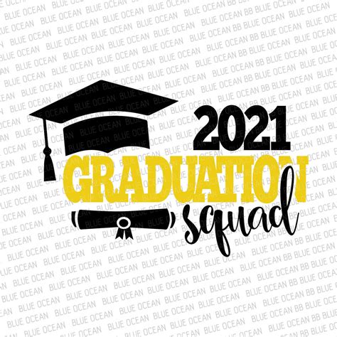 Graduation Squad 2021 Svg Graduation 2021 Svg Senior 2021 Etsy