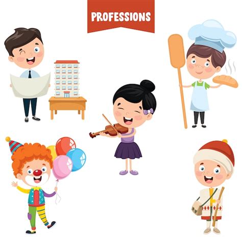 Premium Vector Cartoon Characters Of Different Professions