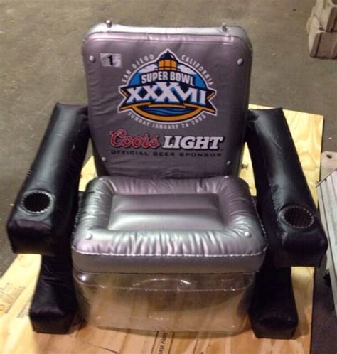 Coors Light Superbowl Xxxvii 37 Inflatable Chair Full Size Ebay