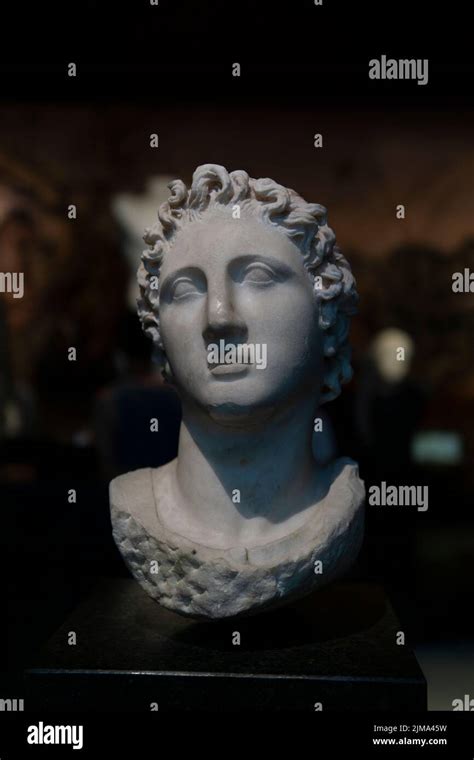 Bust Of Alexander The Great In Istanbul Archaeological Museum Stock
