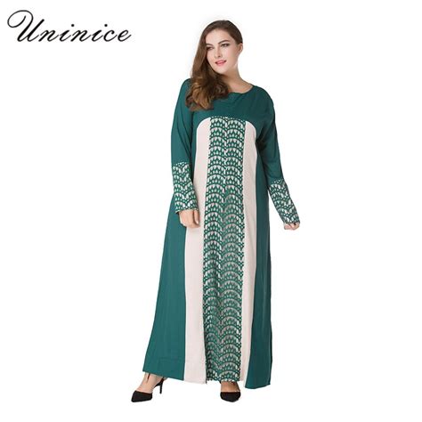 Muslim Dress Lace Chiffon Women Maxi Size Abaya Islam Clothing Long