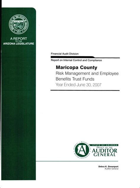 Maricopa County Arizona Risk Management And Employee Benefits Trust