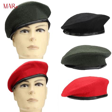 hat hat unisex men women military army soldier hat wool beret uniform casual stylish cap women s