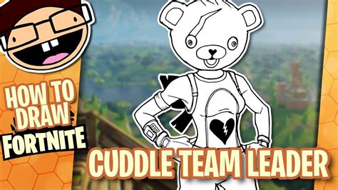How To Draw Cuddle Team Leader Fortnite Battle Royale Narrated
