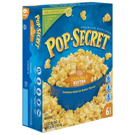 Pop Secret Double Butter Popcorn 192 Oz 6 Ct Microwave Popcorn