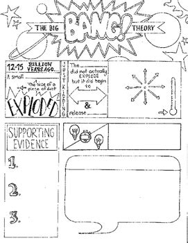 Big Bang Theory Graphic Organizer by Creativity Meets Cognition | TpT