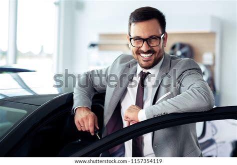 Salesperson Car Dealership Selling Vehicles Stock Photo 1157354119