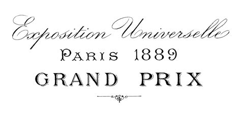 French Transfer Printable Paris 1889 Typography The Graphics Fairy