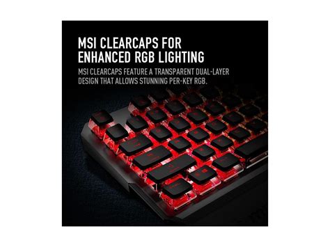 Msi Vigor Gk Rgb Mechanical Gaming Keyboard With Msi Sonic Red