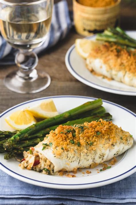 Stuffed Flounder With Crabmeat And Lemon Dill Aioli Striped Spatula