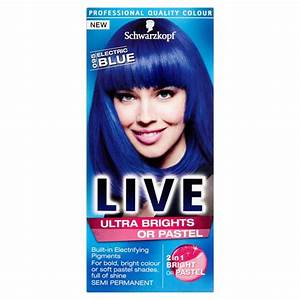 Schwarzkopf Live Color Ultra Brights 95 Electric Blue Amazon Co Uk