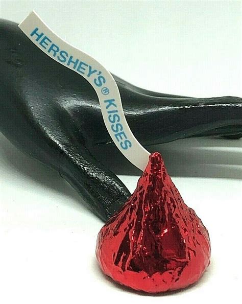 Vintage 1989 Hallmark Red Hersheys Kisses Candy Brooch Pin Hallmark
