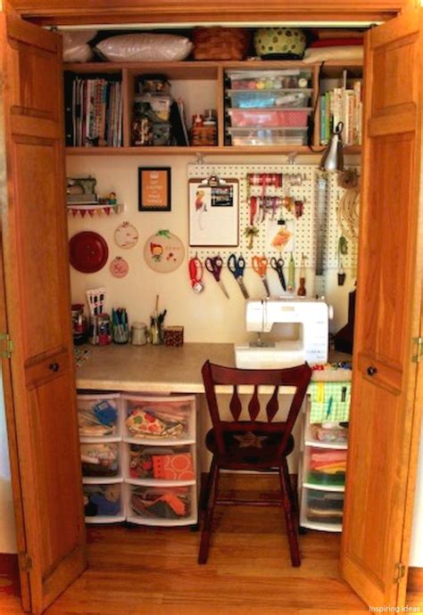 Adorable 47 Beautiful Diy Craft Room Ideas For Small Spaces