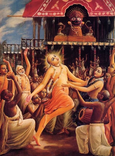 Lord Caitanya At Ratha Yatra Festival In Jagannatha Puri Back To Godhead
