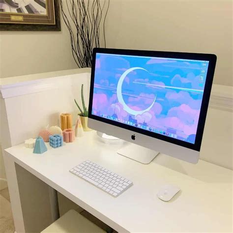 42 Creative Desk Setup Ideas For A Stylish Workspace Desk Setup Imac Desk Gaming Desk Setup