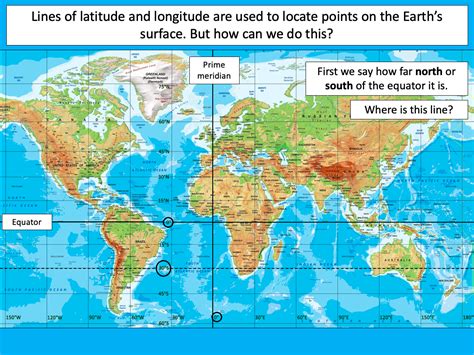 World Map With Latitude Markings