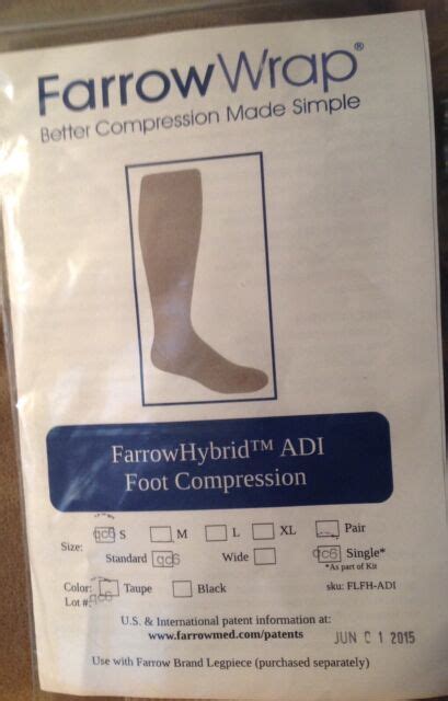 Single Farrow Wrap Farrowhybrid Adi Foot Compression Standard Size Sm