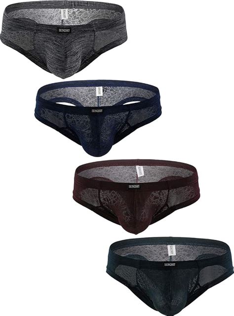 Ikingsky Mens Cheeky Boxer Briefs Breathable Pouch Thong Underwear