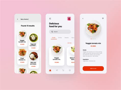 Food Delivery App Ui Design Prototype Figma By Amalia Goyanes Ui