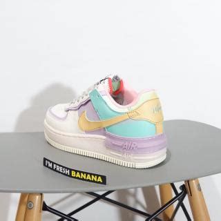 Nike dresses its latest air force 1 shadow in bright mango. F NIKE AIR FORCE 1 ONE SHADOW PALE IVORY PASTEL WHITE PINK ...
