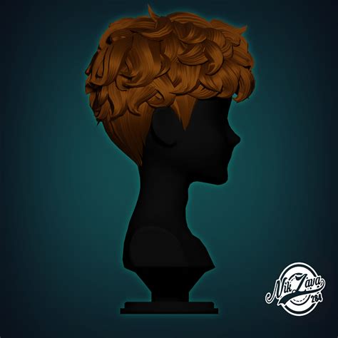 3d Model Male Stylized Hair V5 Vr Ar Low Poly Cgtrader