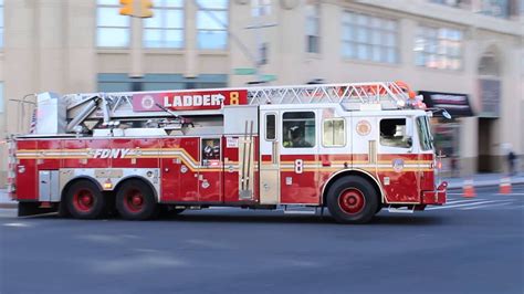 Fdny Ladder 8 Responding To A Automatic Alarm On Renwick Street Youtube