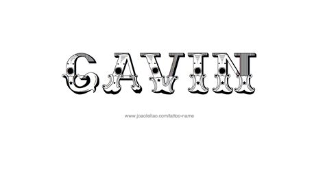 Gavin Name Tattoo Designs
