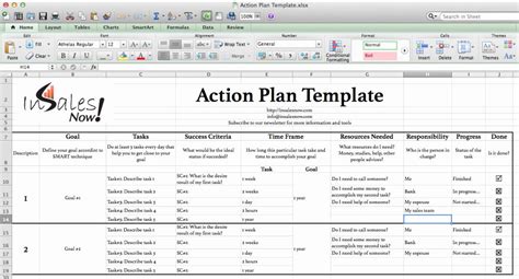 Action Plan Template Excel Lovely Perfect Business Action Plan Template
