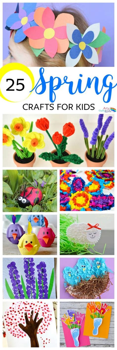 Easy Spring Crafts For Kids Springtime Crafty Fun