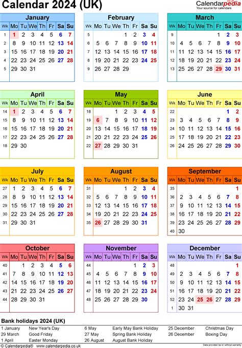 Calendar 2024 Uk Free Printable Pdf Templates 2024 Calendar Pdf Word
