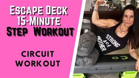 15 minute beginner step workout with the escape fitness deck fat burning youtube