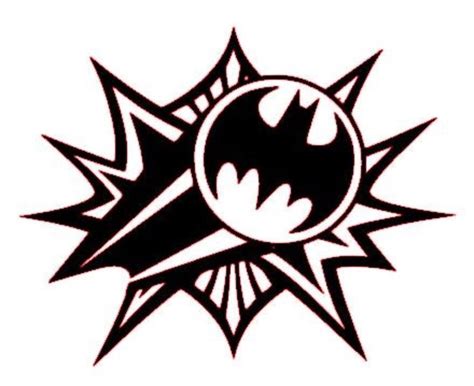The Batman Symbol Is Shown In Black And White