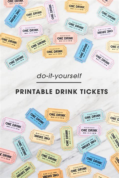 Free Printable Drink Ticket