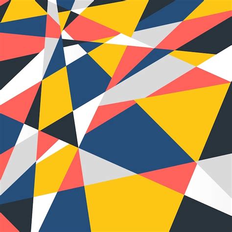 Premium Vector Abstract Colorful Geometric Pattern Trendy Vibrant