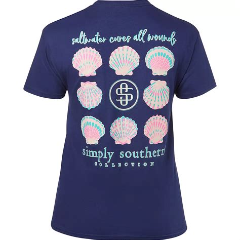 simply southern women s saltwater shell t shirt academy