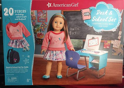 American Girl Desk And School Set