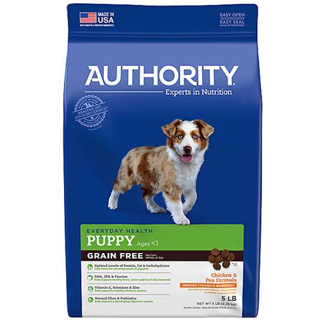Authority Puppy Food Grain Free Chicken And Pea Dog Dry Food Petsmart