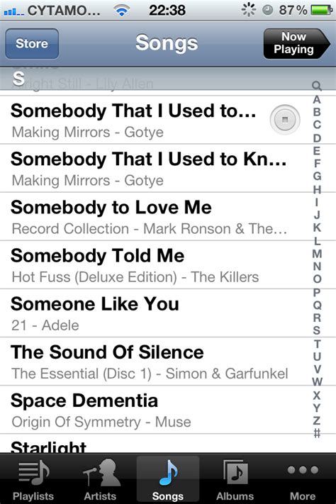 In other words still useless. iphone - In the iOS 5 Music App, some songs have a circle ...