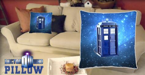 Dr Doctor Who Tardis 18 X 18 Inch Two Sided Image Throw Pillow Final