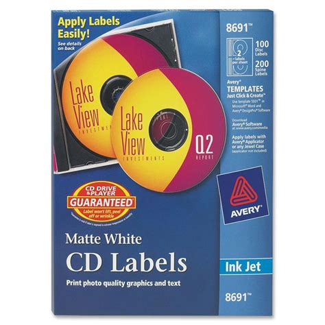 Jewel case template for mac pages? Avery Matte CD Label - LD Products