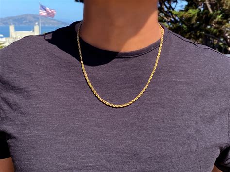 Golden Chain Necklace Men