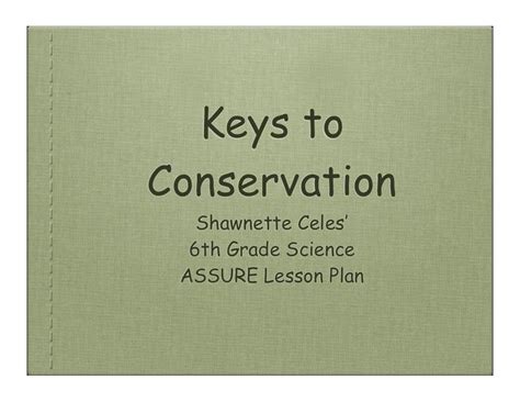 Assure Lesson Plan 6th Grade Science Presentation By Sceles Via