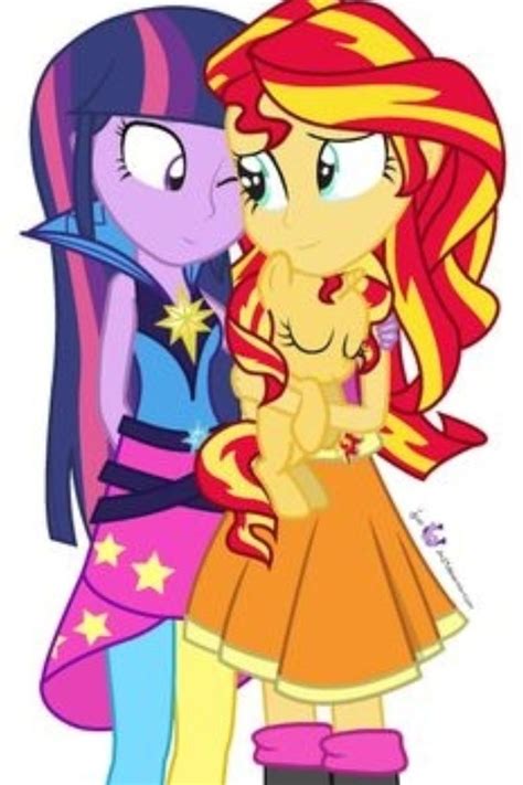 Anime Sunset Shimmer X Twilight Sparkle