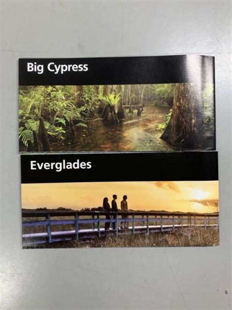 Nps Everglades National Park Big Cypress Brochure Map Florida Fl