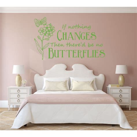Girls Room Wall Decor Butterfly Themed Vinyl Decal