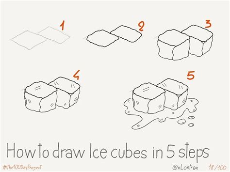 How To Draw Ice Cubes Drawings Ice Cube Drawing Painting Crafts