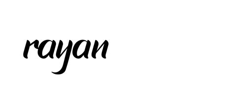 83 Rayan Name Signature Style Ideas Unique E Sign